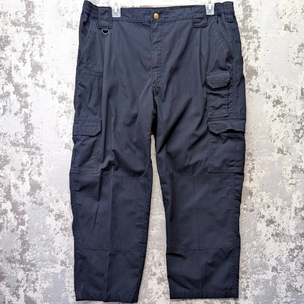 Lot of 2 5.11 Tactical Mens Ripstop Cargo Pants Navy Blue 74273 40x28 Hemmed